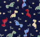 Pijama Infantil Masculino Suede Dinossauro Manga Curta + Bermuda