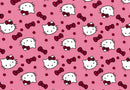 Pijama Feminino Alcinha Suede Hello Kitty Rosa + Shorts