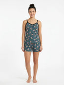 Pijama Feminino de Alcinha em Suede com Shorts – Leve, Fresco e Super Confortável