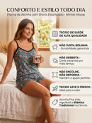 Pijama Feminino de Alcinha em Suede com Shorts – Leve, Fresco e Super Confortável